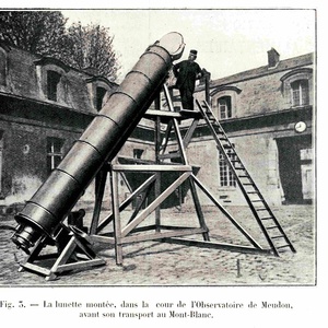 La grande lunette de l'observatoire du Mont-Blanc